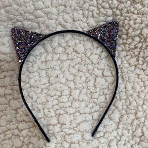 CREWCUTS CAT EARS GLITER HEADBABD